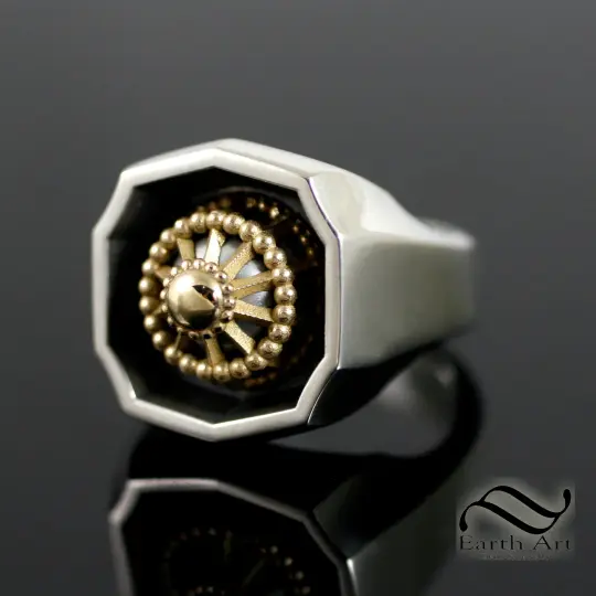Mox Pearl Ring- With Different metal options -MTG Inspired