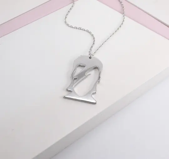Aladdin Sane Pendant and Chain (925 Silver)