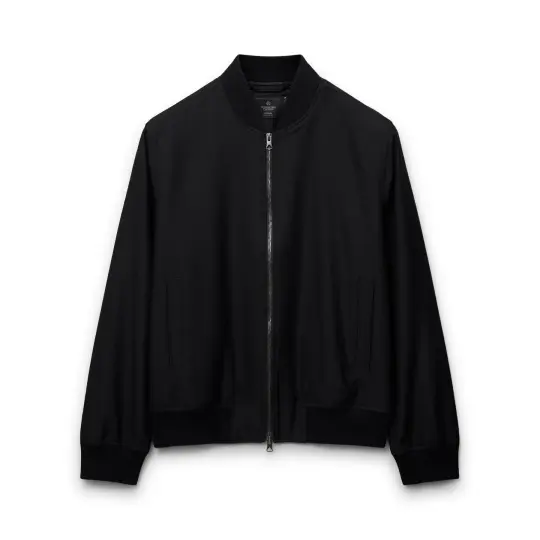 Wool Twill Bomber Jacket