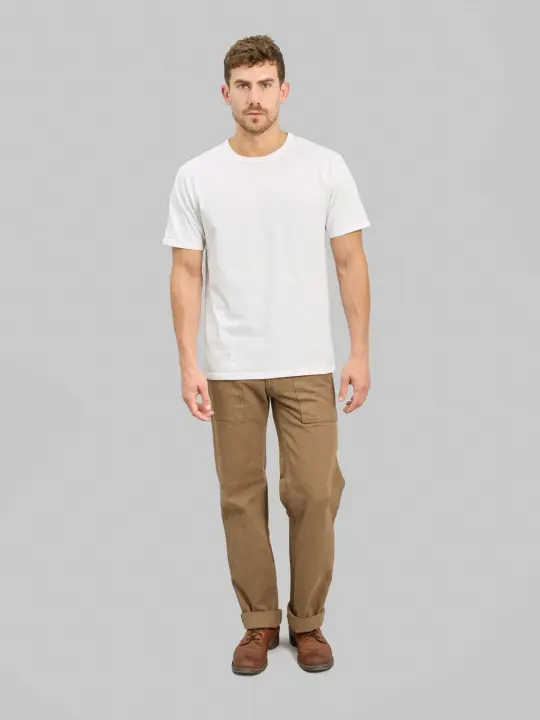 ONI Denim 207 HOX-BRK "Sulfur Dye Heavy Oxford" 13oz Baker Pants Brown Khaki