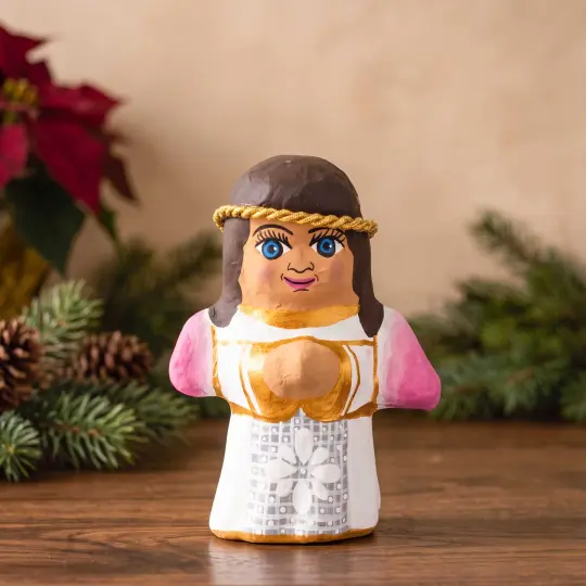 Papier Mache Angelita Sculpture