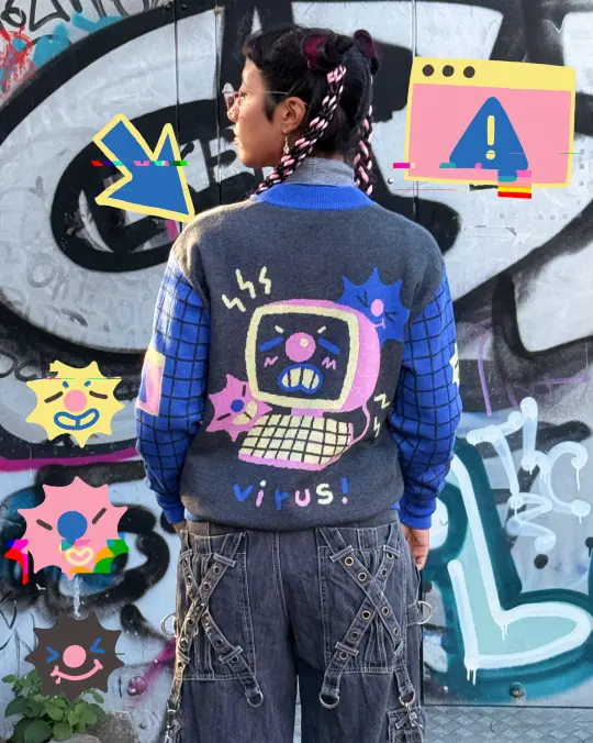 V1RUS!! - Knit Cardigan
