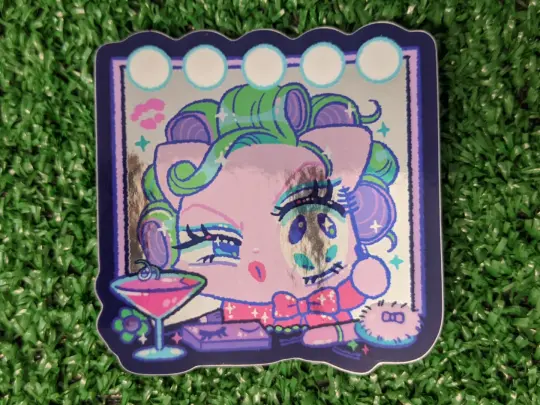 may 2024 "drag queen" die cut sticker