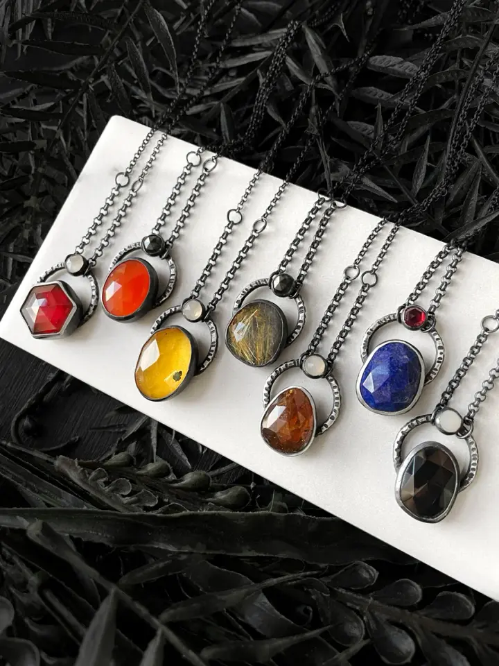 Autumn Orbit Necklaces