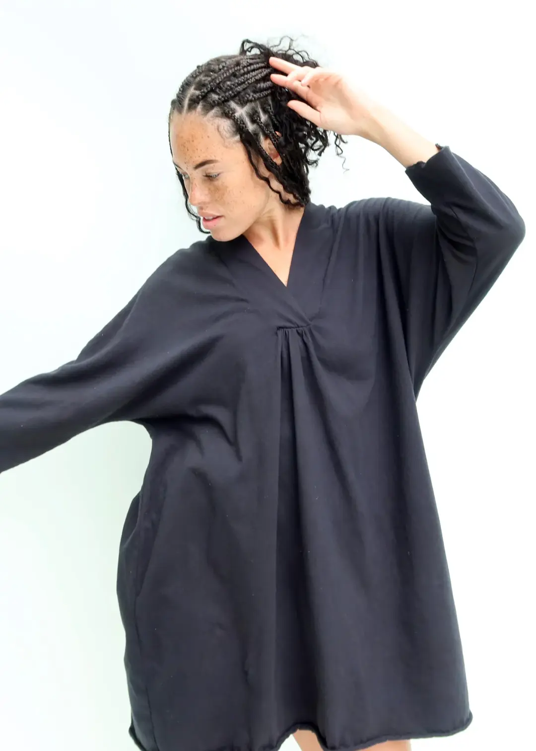 Lhasa Poppy Short Kaftan