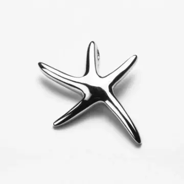Unique Sterling Silver Starfish Pendant