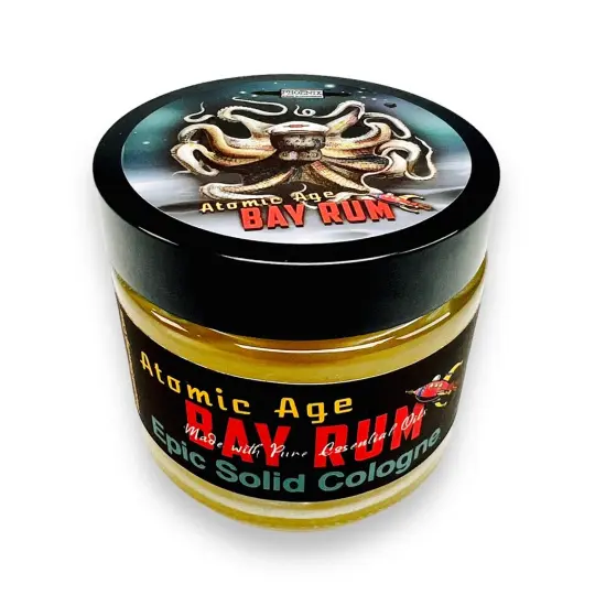 Atomic Age Bay Rum Epic Solid Cologne | Contains Prickly Pear Oil!