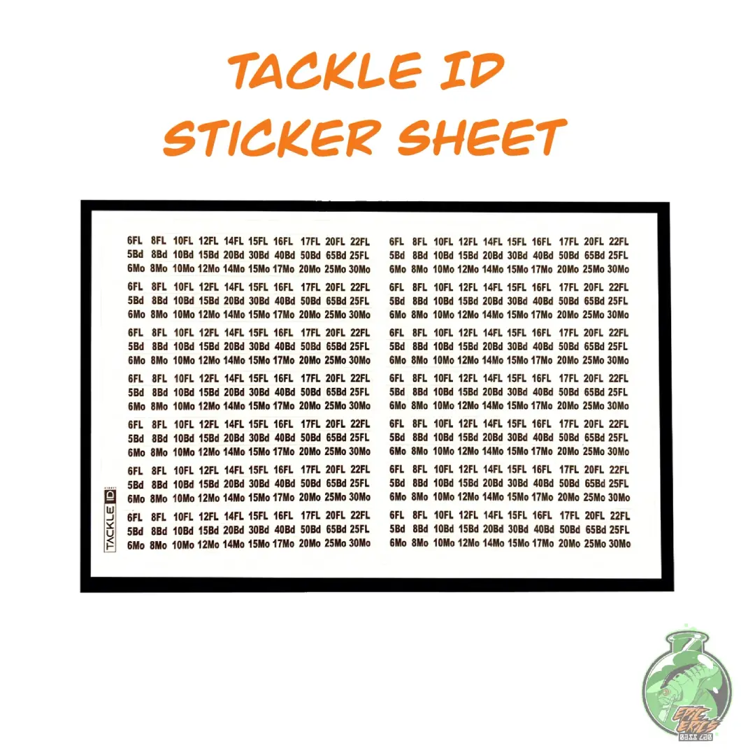 Tackle ID Sticker Sheet