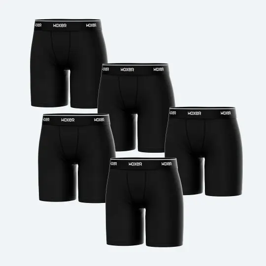 Biker High Waisted Black 2.0 5-Pack