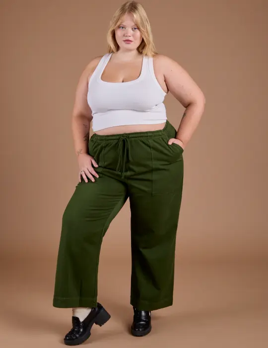 Organic Action Pants - Evergreen