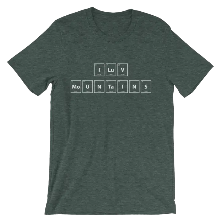 Men's I LuV MoUNTaINS Tee - Green