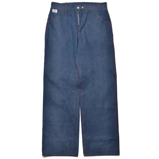 TRIPLE-STITCHED DENIM WORK TROUSERS