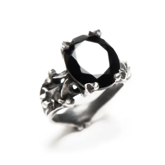 Nyx's Jewel. Sterling Silver & Onyx Ring.