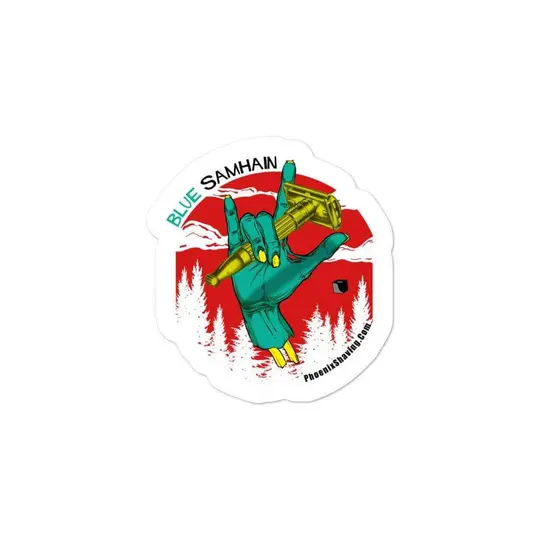 Blue Samhain Vinyl Bubble-Free Stickers | Available in 3 Sizes