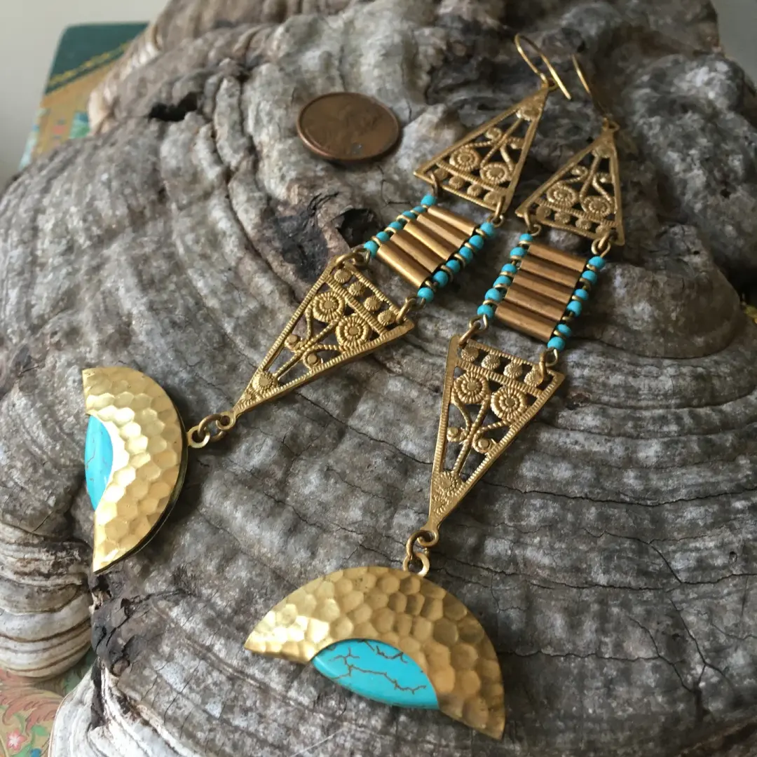 Turquoise Pendulum Earrings