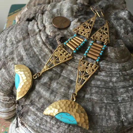 Turquoise Pendulum Earrings