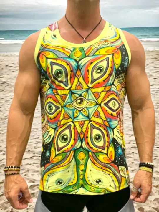 Psychedelic Sleeveless Shirt