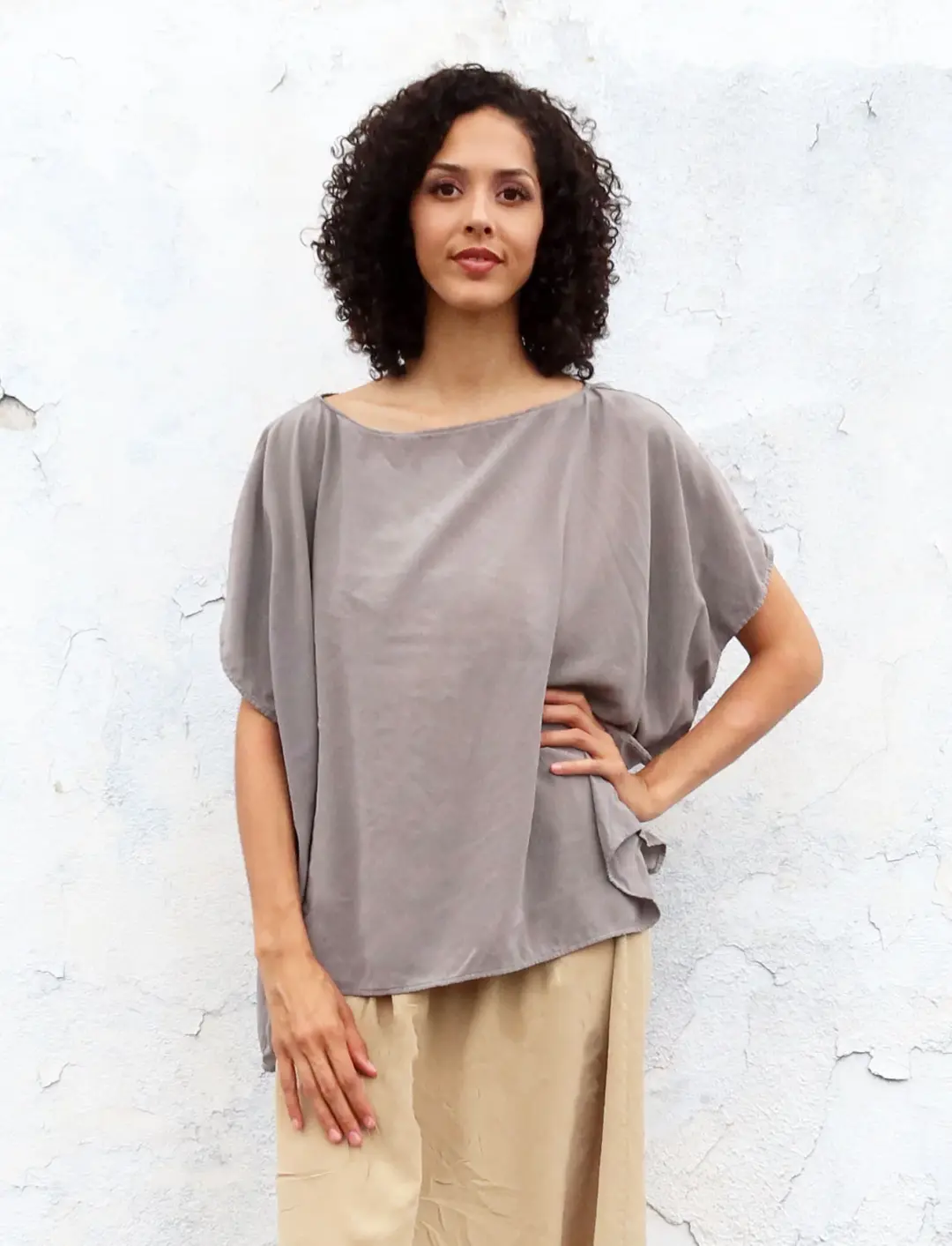 Silk Boat Shirt Kaftan