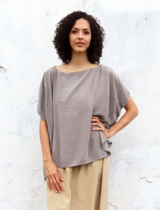 Silk Boat Shirt Kaftan