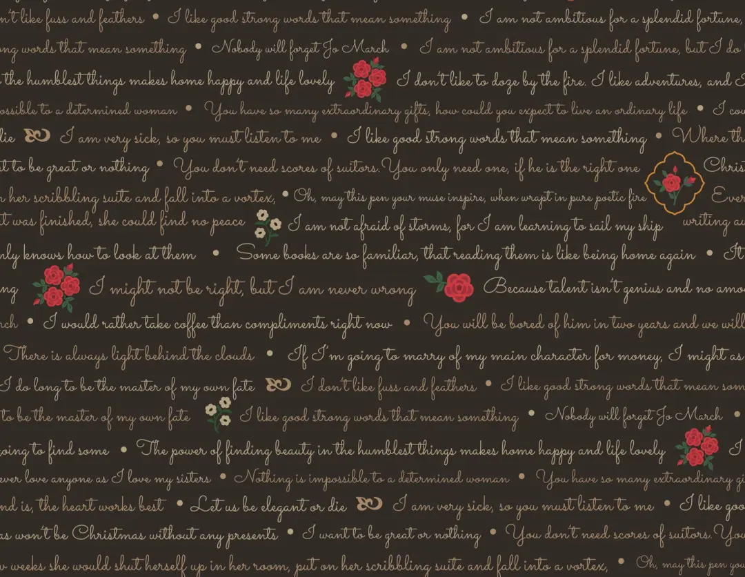 Black Text from Orchard House