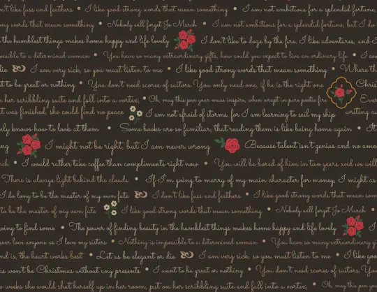 Black Text from Orchard House
