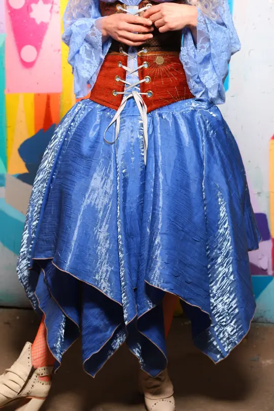 Fairy Skirt in Lake Blue Shimmer - The World of Laughter and Hopes Collection