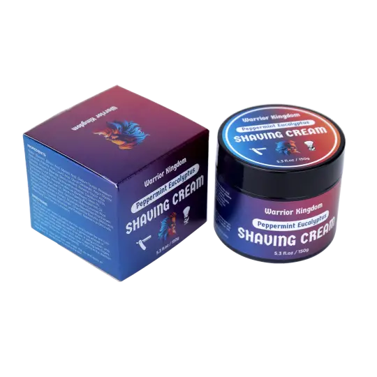 Peppermint Eucalyptus Shaving Cream for sensitive skin | Warrior Kingdom
