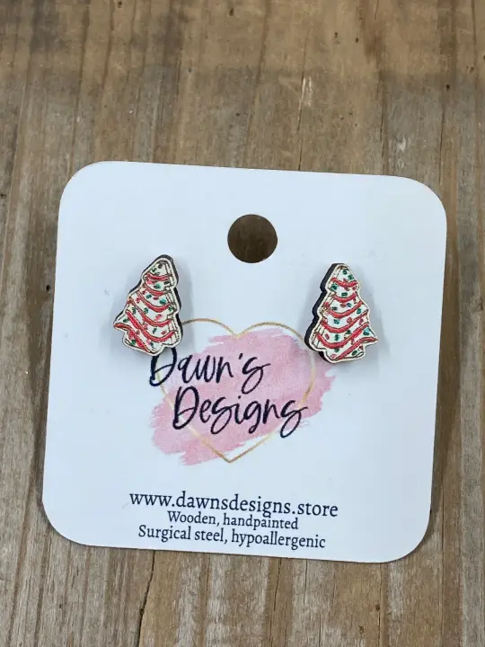 Christmas Cake Stud