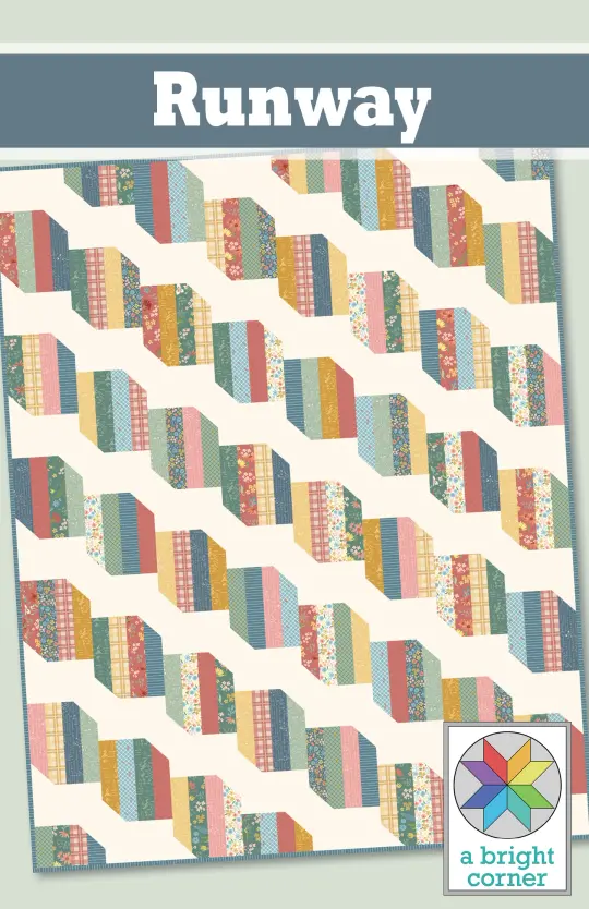 Runway quilt pattern - PAPER pattern