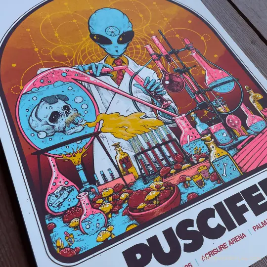 Official Puscifer Gig Poster - Palm Desert, CA - 4.24.2025