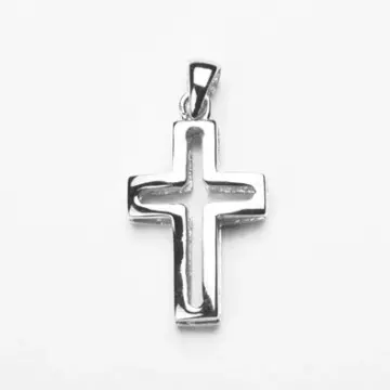 Dual Layered Sterling Silver Cross