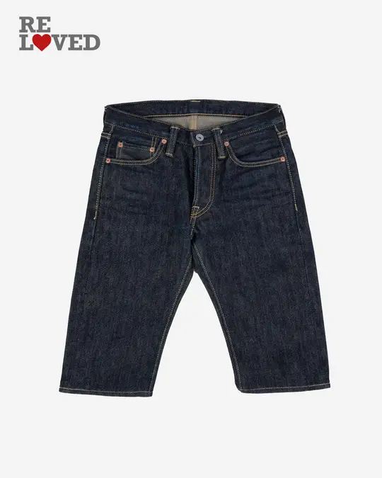 21oz Selvedge Denim Slim Tapered Cut Jeans - Indigo (IH-777S-21) Tag 29, Hemmed to 13.0''