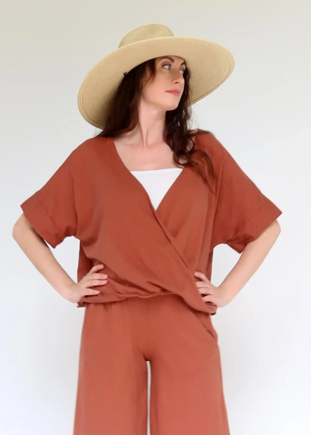 Layering Magnolia Cropped Shirt Kaftan