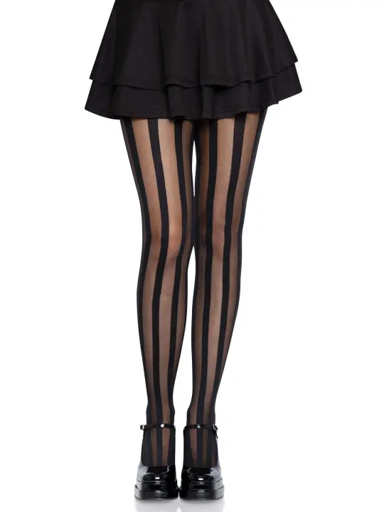 Beck Vertical Striped Tights - Bold Striped Pantyhose - Sexy Hosiery
