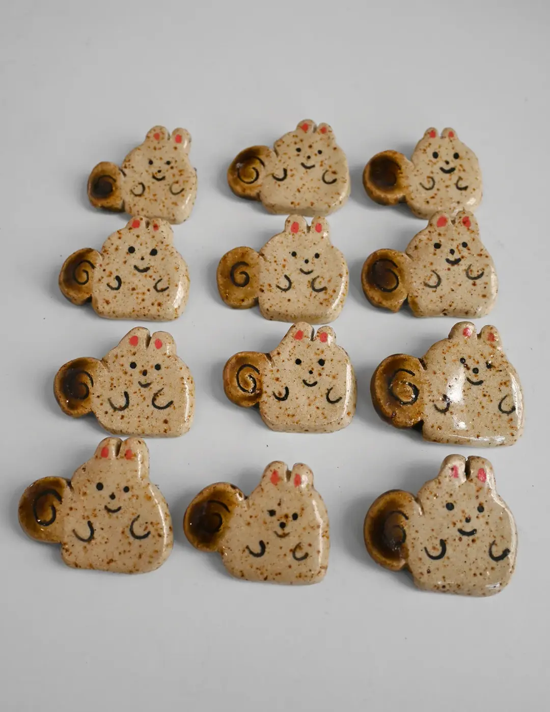 CHUNKY SQUIRREL Ceramic pin