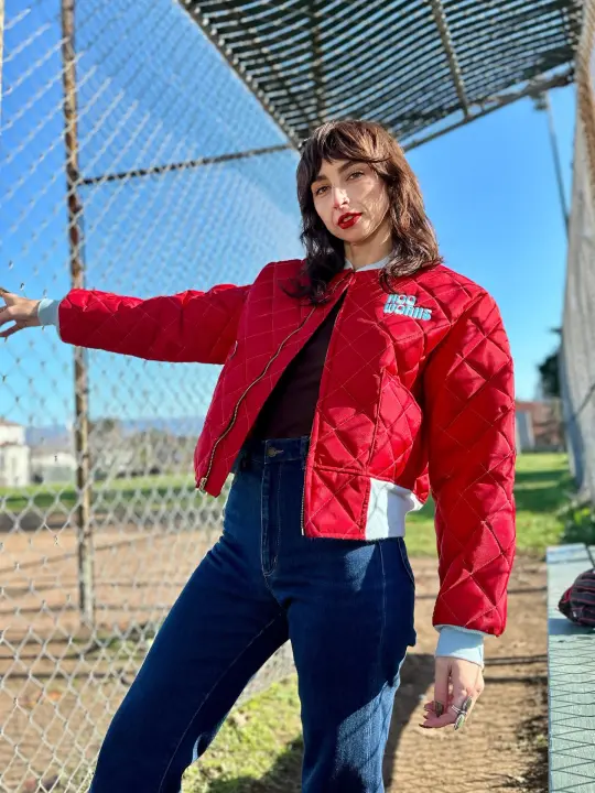 Bomber Jacket Blue/Red