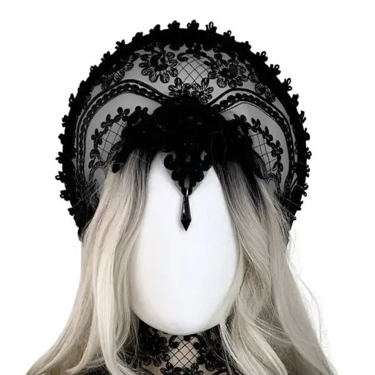 OHMYGOTH HALO HEADDRESS (BLACK)