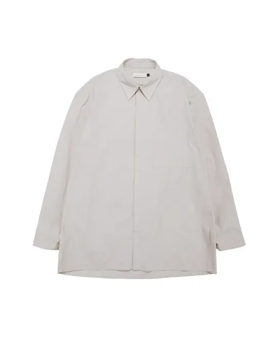 Amomento Square Pocket Oversized Shirt Beige