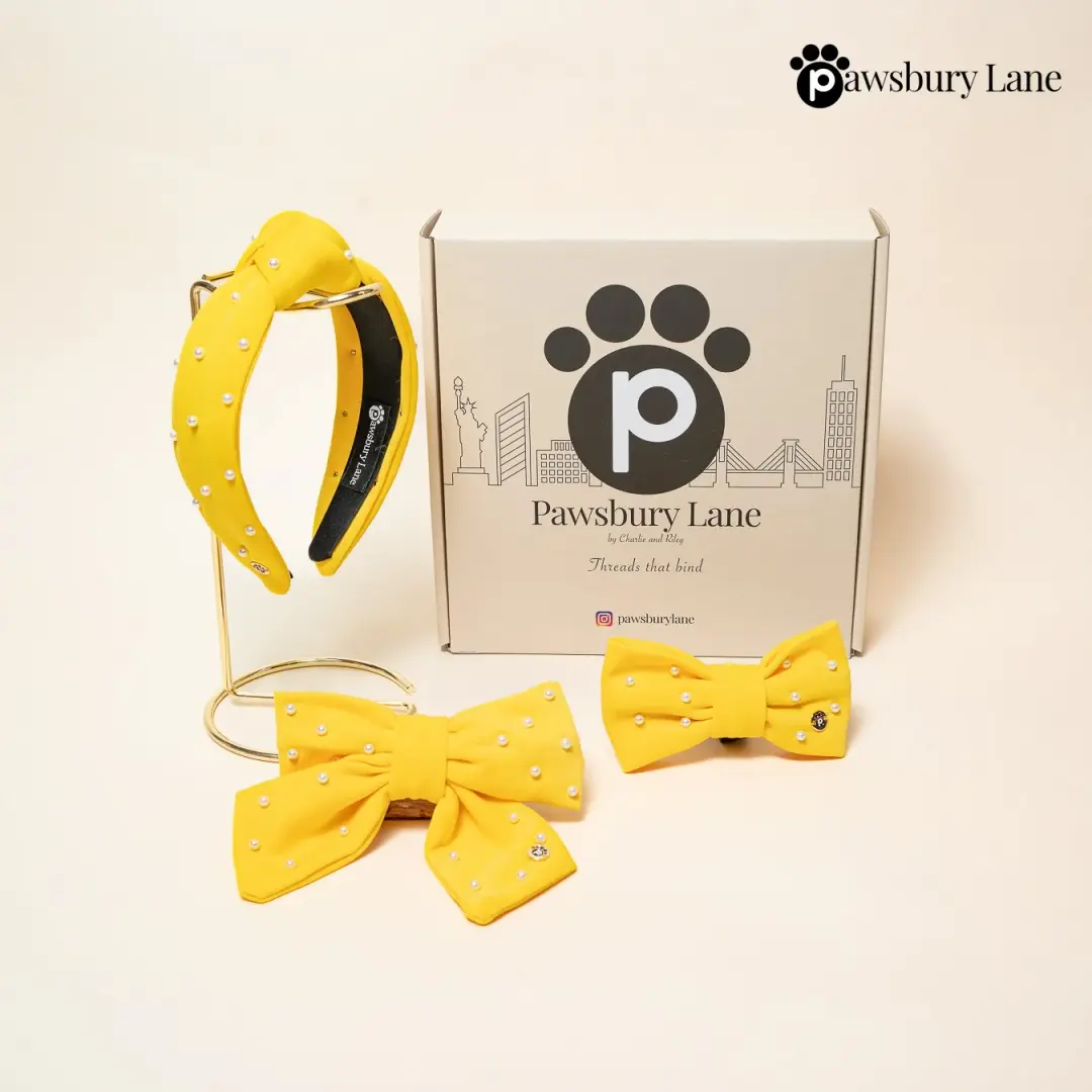Sugar and Pearls - Sunshine -  Bundle & Save with Pet Bow Tie
