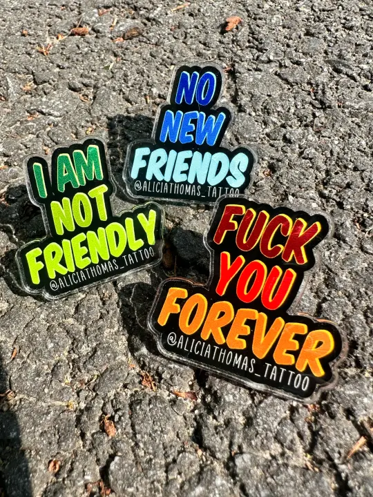 ANTI FRIENDS pins (3 choices)