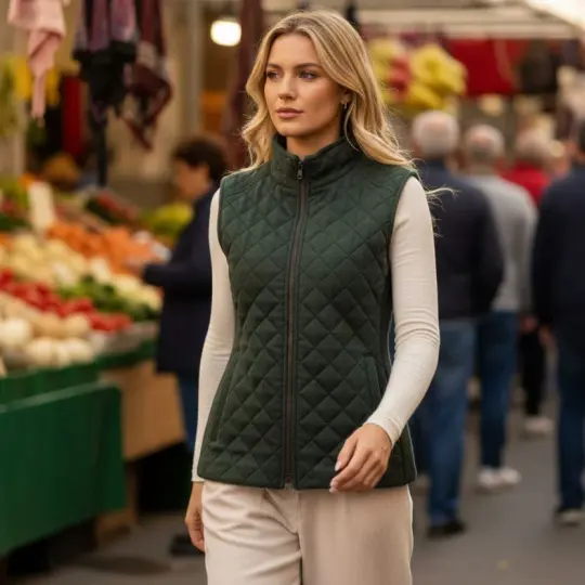 Luxury Quilted Alpaca Vest