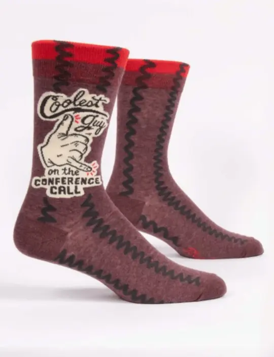 Coolest Guy On the Conference Call Men's Crew Socks