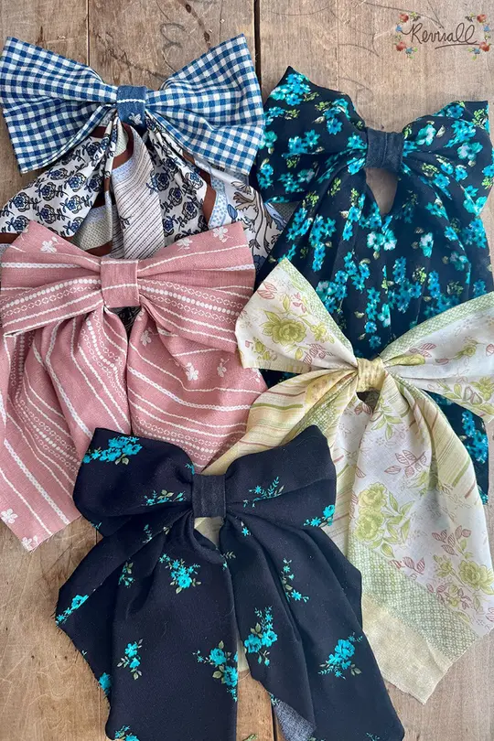 Scrap Fabric Hair Bows
