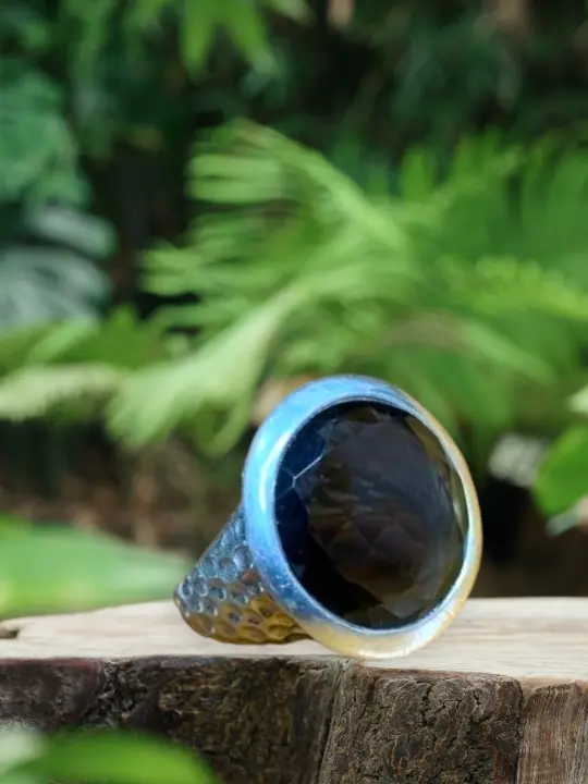 Natural Smokey Quartz Ring