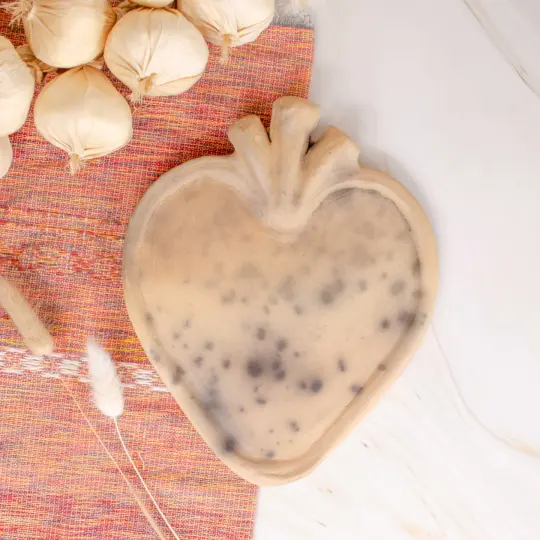 Corazón de Atzompa Clay Heart Serving Plate