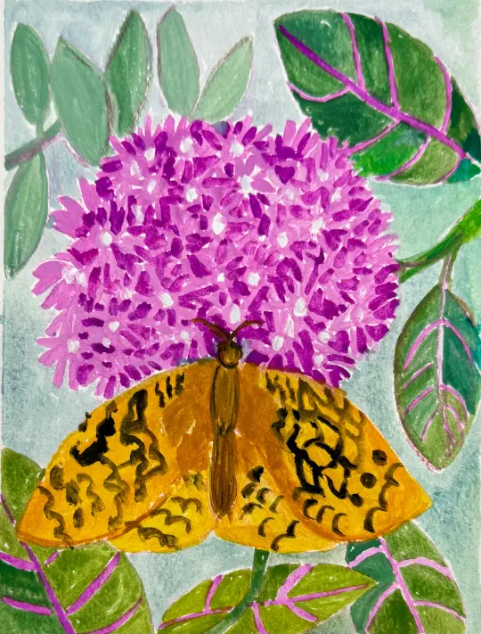 Small Contemporary Watercolor Painting