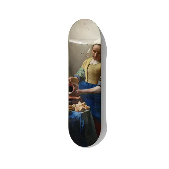 Vermeer The Milkmaid Skateboard Wall Art