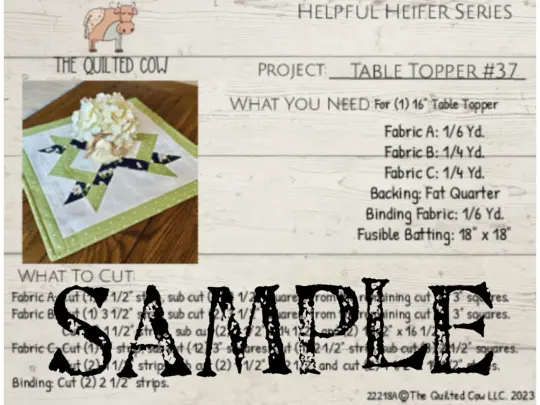Helpful Heifer Table Topper #37
