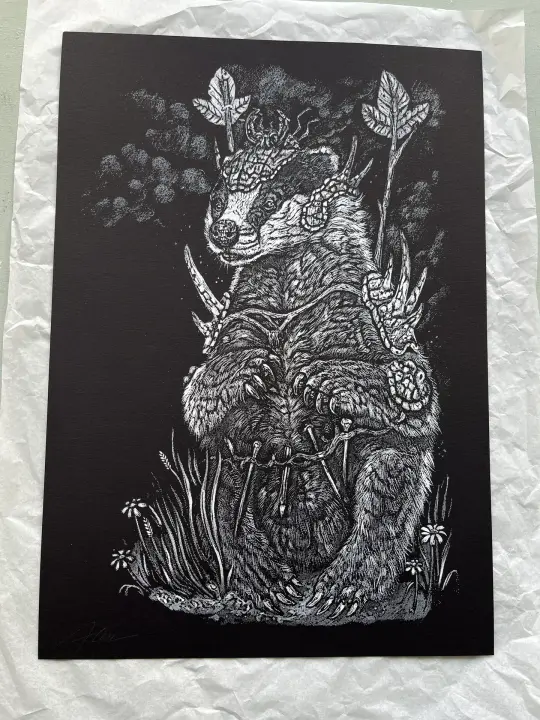 'Master of toolsl' signed screen print