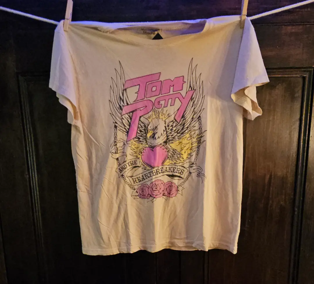 Tom Petty Let Luv Anthropologie ladies t-shirt, L